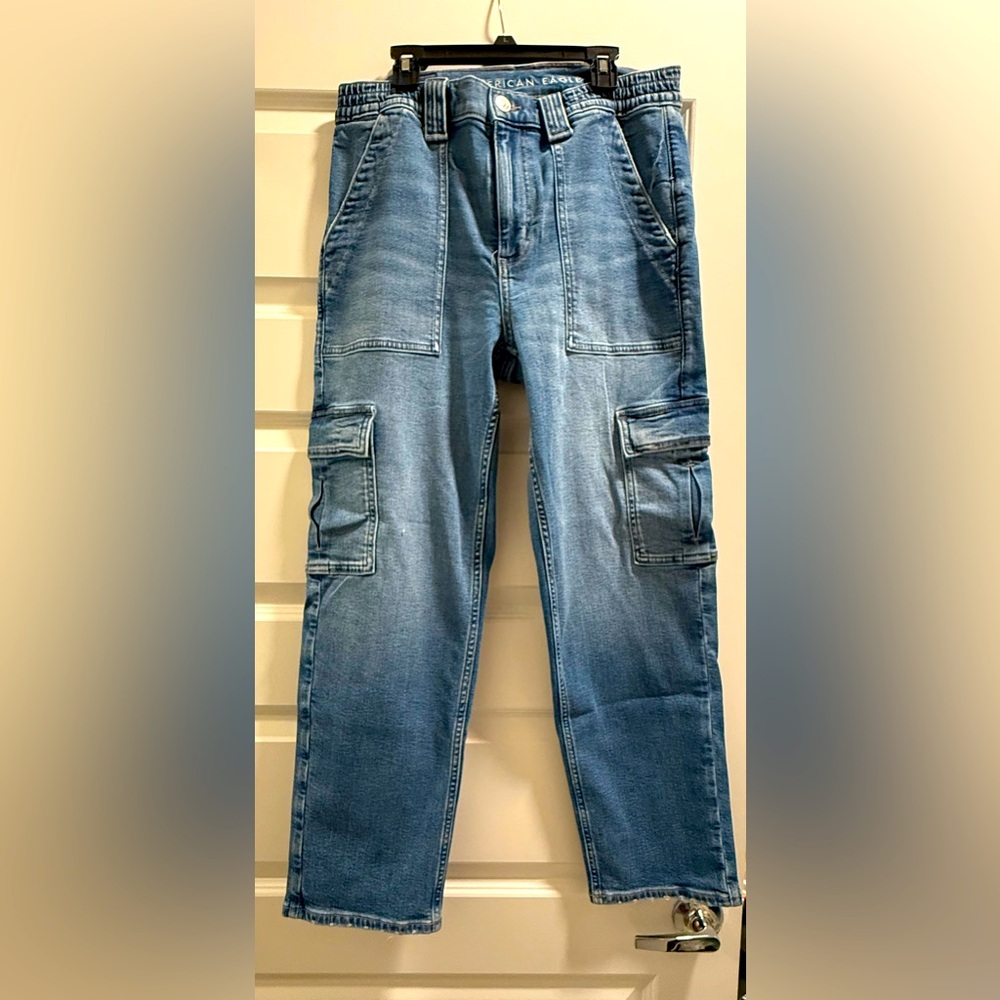 American Eagle Outfitters Light Blue Cargo Pants